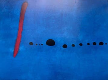 Joan Miró (after) - Bleu II - Offset Lithograph - 80x60 -, Antiek en Kunst