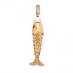 Hanger - 14 karaat Geel goud Parel
