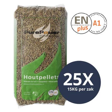 PURE POWER - MIX Houtpellets - ENplus A1 - 4-sterren - Per, Tuin en Terras, Haardhout, Ophalen of Verzenden