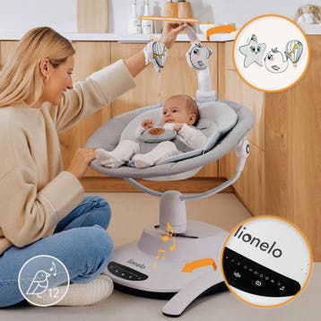 Lionelo Bella Wipstoel 3in1 – Elektrisch 360° Draaibare, Ophalen of Verzenden, Zo goed als nieuw