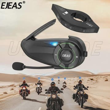 EJEAS Q8 Motorhelm Intercom Systeem - Bluetooth 5.1 Mesh 3.0, Verzenden, Nieuw