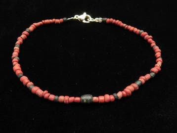 Oud-Romeins Armband van glazen kralen - 21.5 cm (Zonder