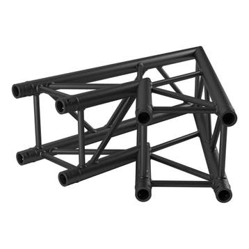 FORTEX FX34-C19 vierkant truss 2-weg 45 graden hoek zwart, Verzenden, Nieuw