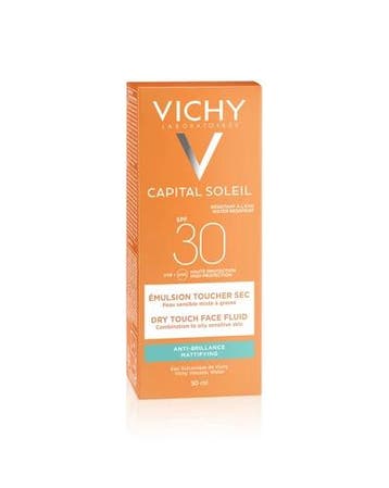 Vichy Capital Soleil Dry Touch Face Fluid SPF30 (Zonnebrand), Verzenden, Nieuw