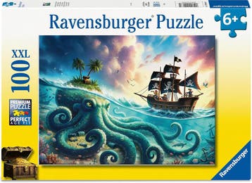 Pirate Treasure Puzzel (100 XXL stukjes) | Ravensburger -, Verzenden, Nieuw
