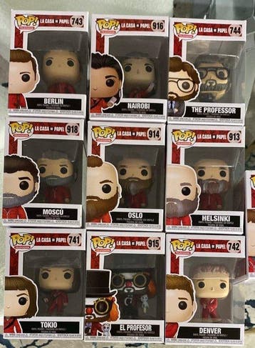 Funko - Funko Pop 10 Funko Pops de La Casa de Papel - 2020+