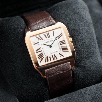 Cartier - Santos Dumont XL 18k Pink Gold & Silver Dial -, Nieuw