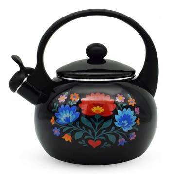 Meyerhoff Black Folk fluitketel 2,2L – Emaille inductie, Ophalen of Verzenden, Nieuw