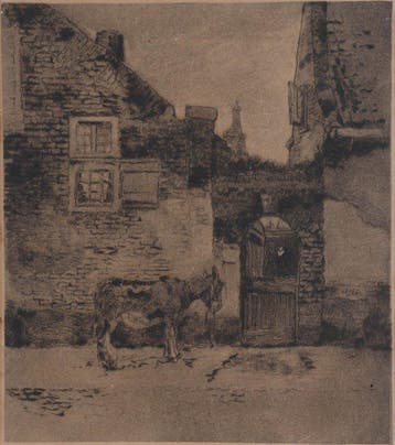 Willem Hendrik van der Nat (1864–1929) - Ezeltje bij de, Antiek en Kunst