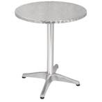 Bolero Bistro ronde RVS tafel 60cm grijs, Verzenden, Nieuw in verpakking