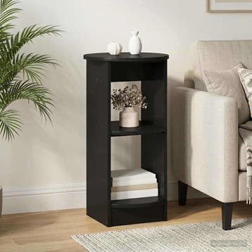 vidaXL Bijzetkast Zwart Geconstrueerd hout, Minder dan 50 cm, Verzenden, Nieuw, Minder dan 100 cm