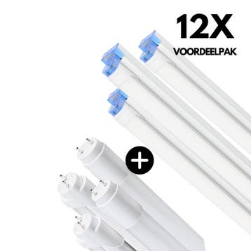 Voordeelpak 12x LED TL 120cm  + Armatuur T8 4000 Kelvin, Ophalen of Verzenden, Nieuw
