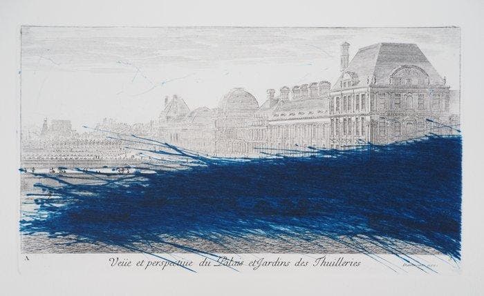 Arnulf Rainer (1929) - Louvre en bleu, Antiek en Kunst, Antiek | Overige Antiek