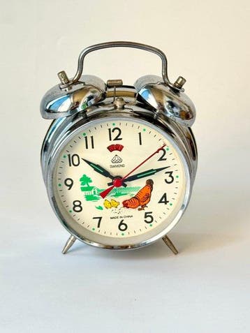 Wekker - mécanique vintage Diamond « Pecking Chicken » –
