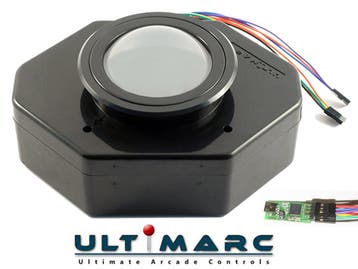 Ultimarc U-Trak Arcade Trackball Pearl (voor RGB), Nieuw