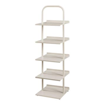 Schoenenrek Poytya met 5 planken chamapgne 119x34x32 cm [en., Huis en Inrichting, Kasten | Schoenenkasten, Verzenden, Nieuw