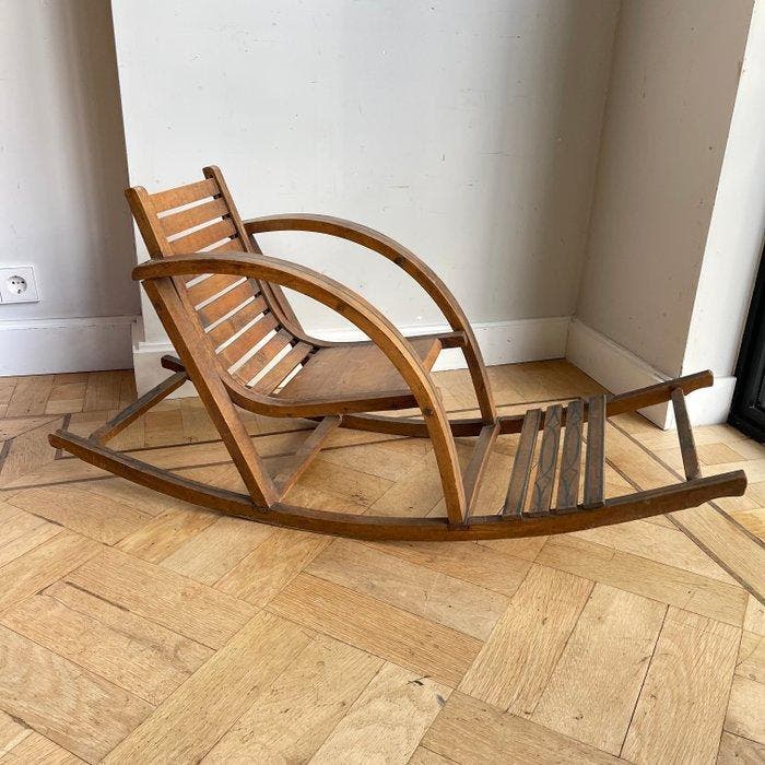 Schommelstoel - Schommelstoel - Hout - 20er jaren kinder, Antiek en Kunst, Kunst | Designobjecten