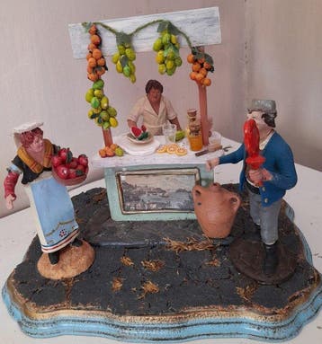 Kerststal - Hout, Aardewerk