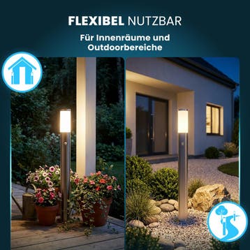 Padverlichting Ivy roestvrij staal met sensor, Verzenden, Nieuw