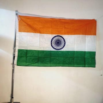 Indiase Vlag Tiranga - Polyester 3x5ft & 2x3ft met Messing O, Verzenden, Nieuw