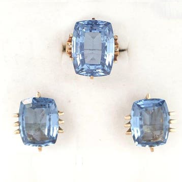 2-delige sieradenset - 18 karaat Geel goud - 45.00ct. tw.