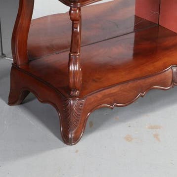 Stel museale mahoniehouten wandtafels  gesigneerd Deman No59, Antiek en Kunst, Antiek | Meubels | Tafels, Ophalen of Verzenden