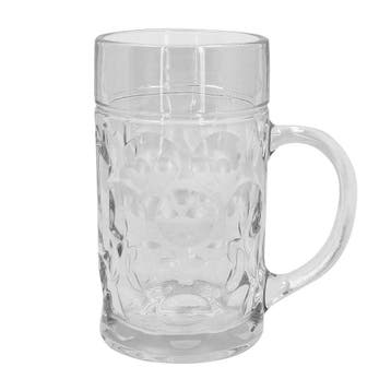 Glazen Bierpul 1L, Verzenden, Nieuw, Feestartikel