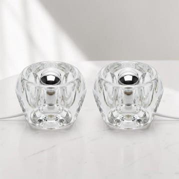 RARA Coppia Lampade da Tavolo Peill & Putzler Ice Cube