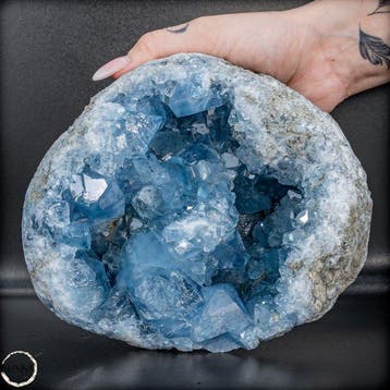 Natuurlijke celestiet-druse – Hemelsblauwe schat uit de, Verzamelen