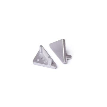 END CAP | CABI | 12MM | ZILVER | 20 STUKS, Nieuw