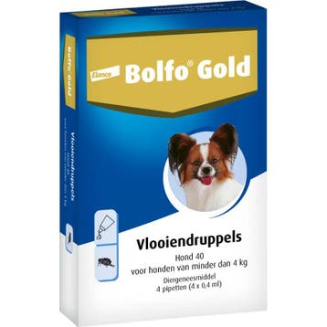 Bolfo Gold Hond 40 - 4 Pipetten (Vlooien - Teken)