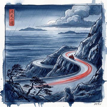 MEDSAN - Akira Bike on the Ukiyo-e Coast () - UNIQUE, Antiek en Kunst
