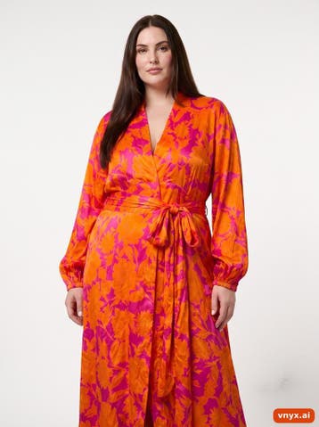 JANICE Zomerjurken Dames maat L Oranje Vintage, Ophalen of Verzenden, Nieuw