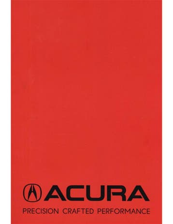 2022 ACURA PROGRAMMA BROCHURE ENGELS (USA), Nieuw, Author