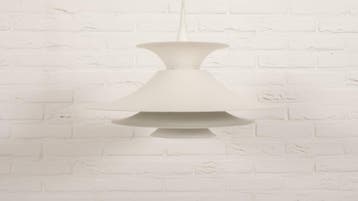 Vintage hanglamp | Erik Balslev | Radius | Wit, Ophalen of Verzenden, Nieuw
