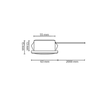 LED MEUBELSPOT | BASTON | 3W | 12V(DC) | IP44 | ZWART | 14M, Ophalen of Verzenden, Nieuw
