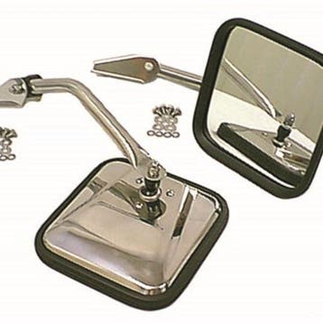 Rugged Ridge 55-86 Jeep CJ Chrome CJ-Style Side Mirror Kit, Ophalen of Verzenden, Nieuw