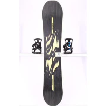 165 snowboard SALOMON WILD CARD, Black/light yellow, FLAT/ro, Verzenden, Gebruikt