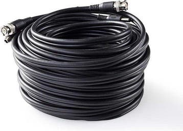 Nedis CCTV-Security Kabel - BNC / DC - 50.0 m - Rond - PVC -, Verzenden, Zo goed als nieuw