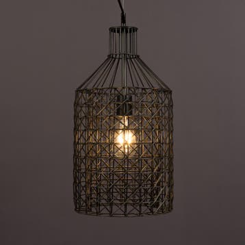 *WOONWINKEL* Dutchbone Jim Tall IJzeren Hanglamp Gaas, Verzenden, Nieuw