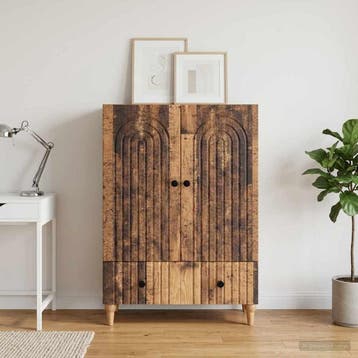 vidaXL Dressoir Oud hout 66 x 34,5 x 95 cm Bewerkt hout, Verzenden, Nieuw, Overige houtsoorten, Minder dan 50 cm