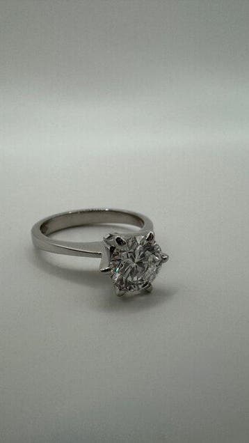 Verlovingsring - 18 karaat Witgoud - 1.20ct. tw. Diamant