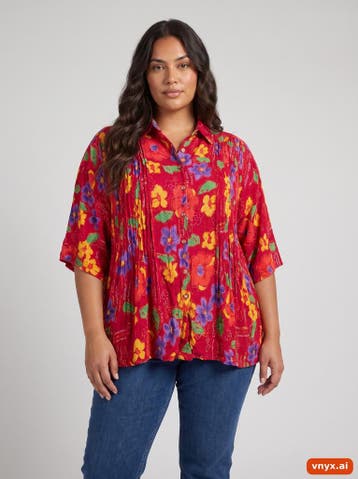Yessica Blouses Dames maat L Rood Vintage, Ophalen of Verzenden, Nieuw