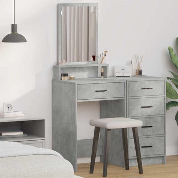 vidaXL Plafondtafel met lade Beton Grijs 50 x 41 x 140 cm, Verzenden, Nieuw