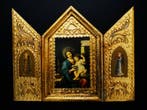 Icoon - De Madonna met de druiventros - Verguld hout -, Antiek en Kunst