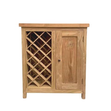 Wijnkastje met deurWijnkasten, Huis en Inrichting, Woonaccessoires | Wijnrekken, Ophalen of Verzenden, Nieuw