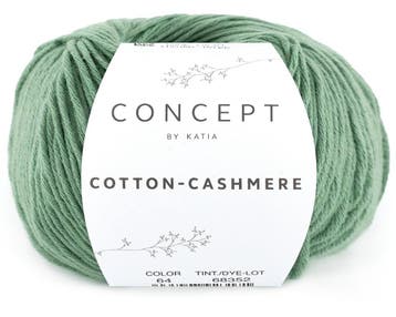 Katia Concept Cotton-Cashmere - 94 Zachtgroen - Garen, Ophalen of Verzenden, Nieuw