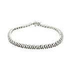 Witgouden tennisarmband met diamant; 1,00 ct., Gebruikt, Overige kleuren, Ophalen of Verzenden, Met edelsteen