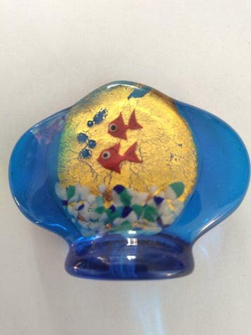 sculptuur, Aquarium en verre de Murano - 4.9 cm - Glas