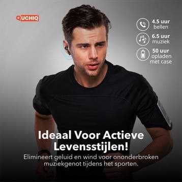 QuchiQ™ Draadloze Bluetooth Oordopjes - Wireless In-ear, Ophalen of Verzenden, Zo goed als nieuw
